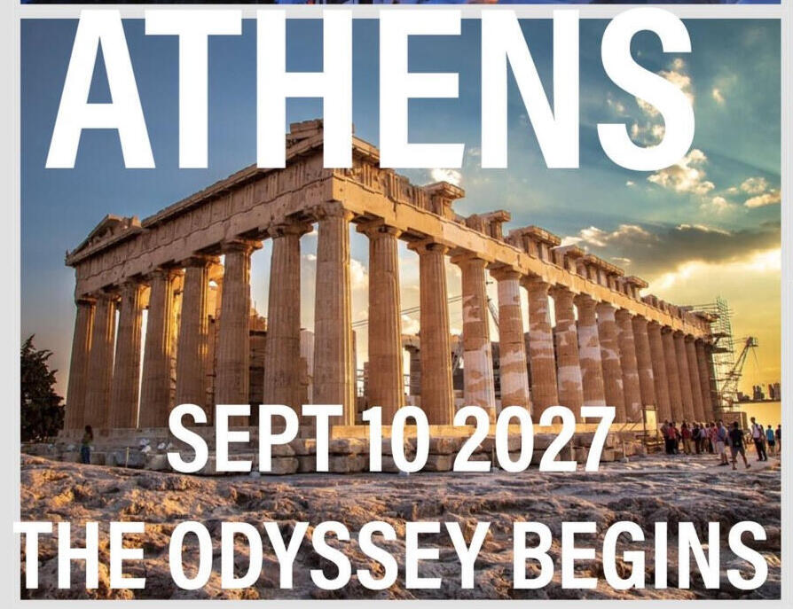 The Parthenon in Athens at golden hour